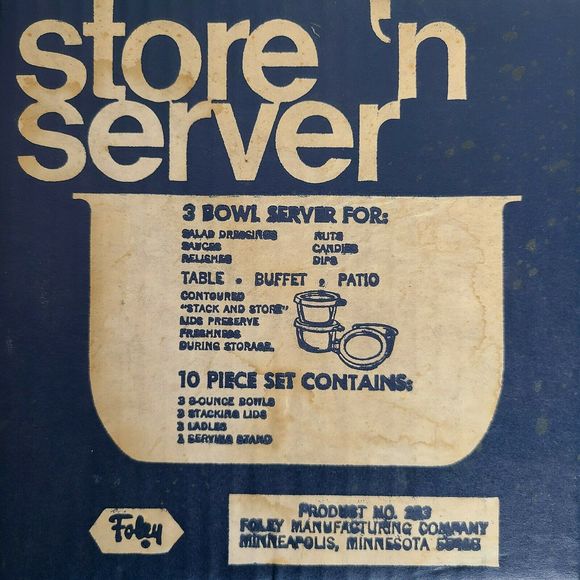 VTG MCM FOLEY STORE 'N SERVE - Picture 3 of 3